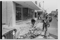 Evans Street construction